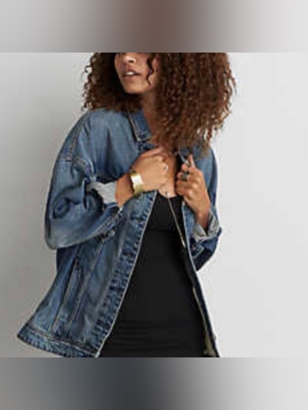 AEO Vintage Oversized denim boyfriend jacket